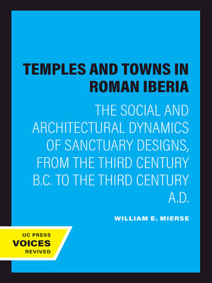 cover image of Temples and Towns in Roman Iberia